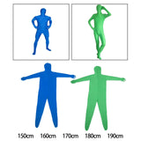 Maxbell Green Screen Bodysuit Full Body Greenman Suit for Photography Photo Film green 150cm