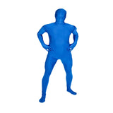 Maxbell Green Screen Bodysuit Full Body Greenman Suit for Photography Photo Film blue 170cm