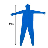 Maxbell Green Screen Bodysuit Full Body Greenman Suit for Photography Photo Film blue 170cm