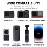 Maxbell Magnetic POV Neck Selfie Holder with Adjustable Lanyard for Sports Camera Black Camera Holder