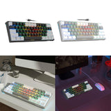 Maxbell Mechanical Gaming Keyboard Clear Characters Hot Swappable for Desktop Laptop