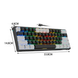 Maxbell Mechanical Gaming Keyboard Clear Characters Hot Swappable for Desktop Laptop