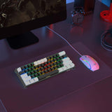 Maxbell Mechanical Gaming Keyboard Clear Characters Hot Swappable for Desktop Laptop