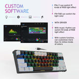 Maxbell Mechanical Gaming Keyboard Clear Characters Hot Swappable for Desktop Laptop