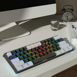 Maxbell Mechanical Gaming Keyboard Clear Characters Hot Swappable for Desktop Laptop