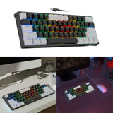 Maxbell Mechanical Gaming Keyboard Clear Characters Hot Swappable for Desktop Laptop