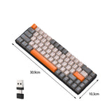 Maxbell Mechanical Keyboard 2 Connection Methods PBT Key Caps Keypad for Laptop Style A