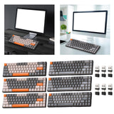 Maxbell Mechanical Keyboard 2 Connection Methods PBT Key Caps Keypad for Laptop Style A