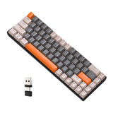 Maxbell Mechanical Keyboard 2 Connection Methods PBT Key Caps Keypad for Laptop Style B