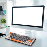 Maxbell Mechanical Keyboard 2 Connection Methods PBT Key Caps Keypad for Laptop Style B