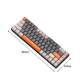 Maxbell Mechanical Keyboard 2 Connection Methods PBT Key Caps Keypad for Laptop Style B