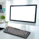Maxbell Mechanical Keyboard 2 Connection Methods PBT Key Caps Keypad for Laptop Style F