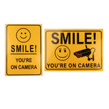 Maxbell Security Alert Sign 24 Hour Video Surveillance Sign for House Driveway Alert Style A