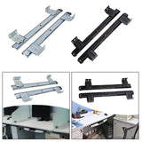 Maxbell under Desk Slider Track for Cabinet Pull Out Keyboard Drawer Tray Slide Rail White
