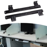 Maxbell under Desk Slider Track for Cabinet Pull Out Keyboard Drawer Tray Slide Rail Black