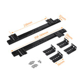 Maxbell under Desk Slider Track for Cabinet Pull Out Keyboard Drawer Tray Slide Rail Black