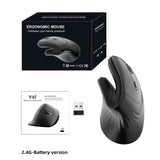 Maxbell Wireless Vertical Mouse Convenient Ergonomic Design for Desktop Dorm Tablet
