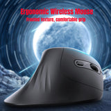 Maxbell Wireless Vertical Mouse Convenient Ergonomic Design for Desktop Dorm Tablet