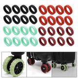 Maxbell 8 Pieces Travel Suitcases Wheels Cover More Quiet Trolley Case Casters Cover A