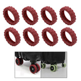 Maxbell 8 Pieces Travel Suitcases Wheels Cover More Quiet Trolley Case Casters Cover A