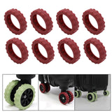 Maxbell 8 Pieces Travel Suitcases Wheels Cover More Quiet Trolley Case Casters Cover A