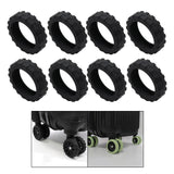Maxbell 8 Pieces Travel Suitcases Wheels Cover More Quiet Trolley Case Casters Cover B