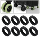 Maxbell 8 Pieces Travel Suitcases Wheels Cover More Quiet Trolley Case Casters Cover B