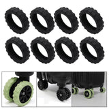 Maxbell 8 Pieces Travel Suitcases Wheels Cover More Quiet Trolley Case Casters Cover B