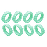 Maxbell 8 Pieces Travel Suitcases Wheels Cover More Quiet Trolley Case Casters Cover C