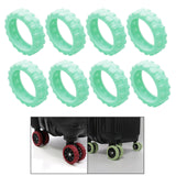 Maxbell 8 Pieces Travel Suitcases Wheels Cover More Quiet Trolley Case Casters Cover C