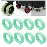 Maxbell 8 Pieces Travel Suitcases Wheels Cover More Quiet Trolley Case Casters Cover C