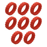 Maxbell 8 Pieces Travel Suitcases Wheels Cover More Quiet Trolley Case Casters Cover D