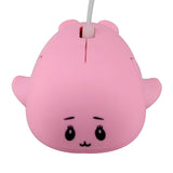 Maxbell Dolphin Shape Wired Mouse Gift Cute Desktop Mouse for Computer PC Laptop Boy pink