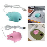 Maxbell Dolphin Shape Wired Mouse Gift Cute Desktop Mouse for Computer PC Laptop Boy pink