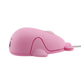 Maxbell Dolphin Shape Wired Mouse Gift Cute Desktop Mouse for Computer PC Laptop Boy pink