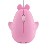 Maxbell Dolphin Shape Wired Mouse Gift Cute Desktop Mouse for Computer PC Laptop Boy pink