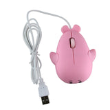 Maxbell Dolphin Shape Wired Mouse Gift Cute Desktop Mouse for Computer PC Laptop Boy pink