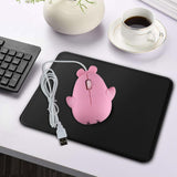 Maxbell Dolphin Shape Wired Mouse Gift Cute Desktop Mouse for Computer PC Laptop Boy pink
