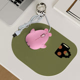 Maxbell Dolphin Shape Wired Mouse Gift Cute Desktop Mouse for Computer PC Laptop Boy pink