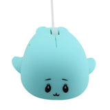 Maxbell Dolphin Shape Wired Mouse Gift Cute Desktop Mouse for Computer PC Laptop Boy blue