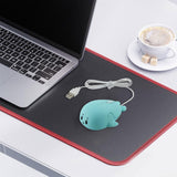Maxbell Dolphin Shape Wired Mouse Gift Cute Desktop Mouse for Computer PC Laptop Boy blue