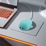 Maxbell Dolphin Shape Wired Mouse Gift Cute Desktop Mouse for Computer PC Laptop Boy blue