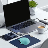 Maxbell Dolphin Shape Wired Mouse Gift Cute Desktop Mouse for Computer PC Laptop Boy blue