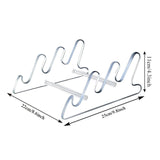 Maxbell Acrylic Keyboard Display Stand 3 Tier Shelf Transparent for Desk Lightweight Style A