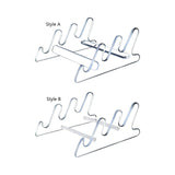 Maxbell Acrylic Keyboard Display Stand 3 Tier Shelf Transparent for Desk Lightweight Style A