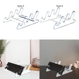 Maxbell Acrylic Keyboard Display Stand 3 Tier Shelf Transparent for Desk Lightweight Style A