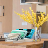 Maxbell Acrylic Keyboard Display Stand 3 Tier Shelf Transparent for Desk Lightweight Style A