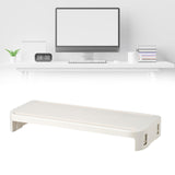 Maxbell Desktop Monitor Stand Riser Tablet Phone Stand for Office Computers Printers Beige