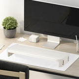 Maxbell Desktop Monitor Stand Riser Tablet Phone Stand for Office Computers Printers Beige