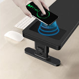 Maxbell Monitor Stand Riser Wireless Charging USB Ports for Office Accessories Black